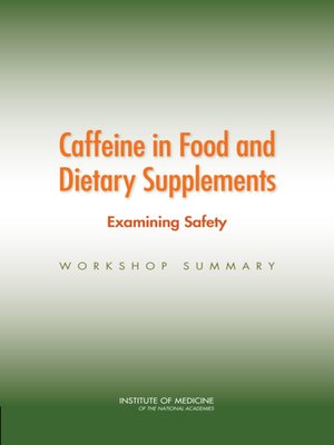 cover image of Caffeine in Food and Dietary Supplements